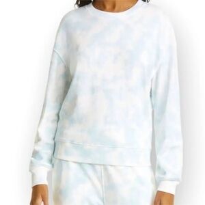 NWOT Rails Ramona Light Blue Tie Dye Cotton Modal Sweatshirt. Size Small